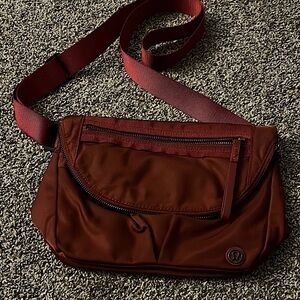 LuluLemon Athletica Burgundy Crossbody Bag